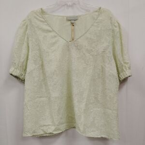 RYEGRASS Floral Embossed Top